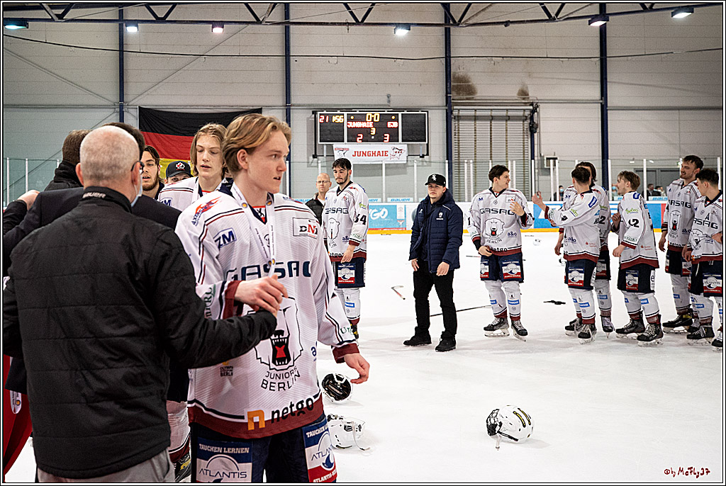 U20-DNL Meisterschaftsfinale;  Koelner Junghaie - Eisbaeren Juniors Berlin; Koeln, 27.03.2022